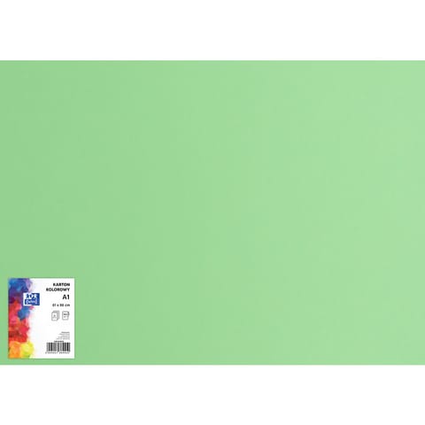 ⁨Blok karton kolorowy CREATINIO A1 160g 25 arkuszy nr.69 zielony 400149556 TOP 2000⁩ w sklepie Wasserman.eu