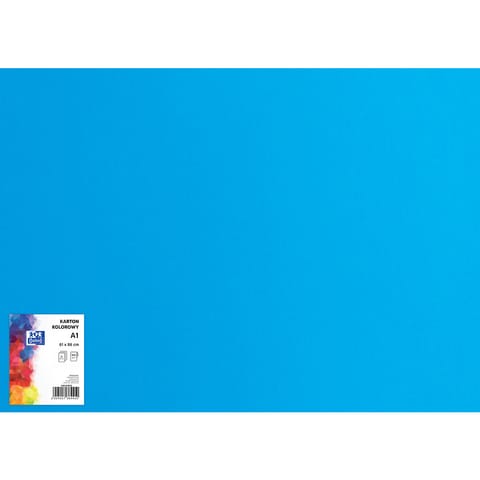 ⁨Blok karton kolorowy CREATINIO A1 160g 25 arkuszy nr.78 niebieski 400149566 TOP 2000⁩ w sklepie Wasserman.eu