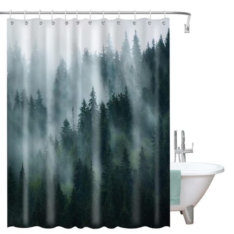 ⁨Zasłona prysznicowa, kurtyna z wydrukiem 3D, wodoodporna 200x180 cm ZPR21⁩ w sklepie Wasserman.eu