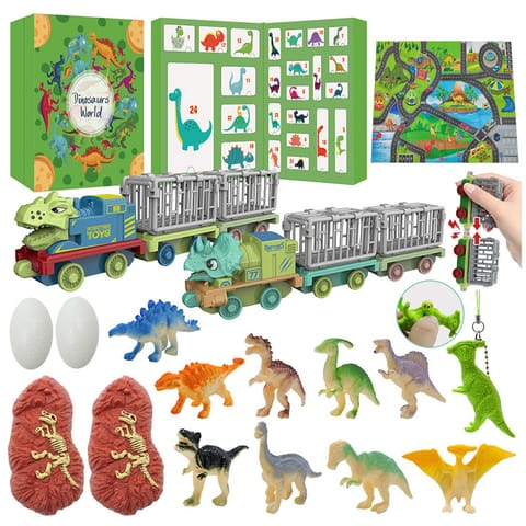 ⁨Kalendarz Adwentowy Dla Dzieci Dinozaury Figurki Akcesoria⁩ w sklepie Wasserman.eu