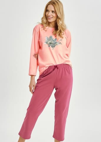 ⁨PIŻAMA TARO 3460 PATRICIA AW26 (kolor MORELOWY, rozmiar S)⁩ w sklepie Wasserman.eu