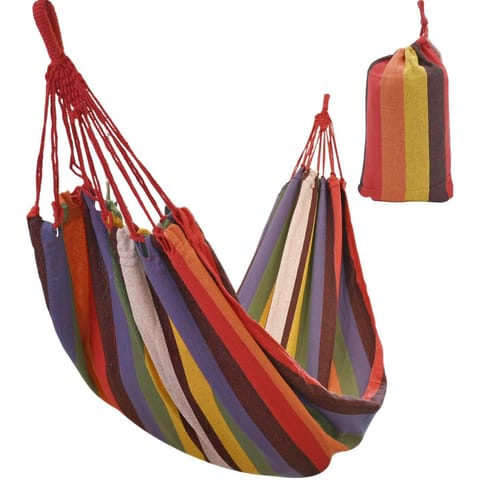 ⁨HAMAK OGRODOWY 1 OSOBOWY 200x80CM Z POKROWCEM 1064000⁩ w sklepie Wasserman.eu