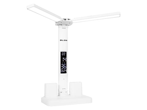 ⁨Lampka biurkowa LED LB-24 z zegarkiem⁩ w sklepie Wasserman.eu