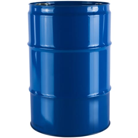 ⁨Beczka stalowa metalowa TH 216,5L z rowkami  otwory 3/4'' i 2'' w wieku  - granatowa⁩ w sklepie Wasserman.eu
