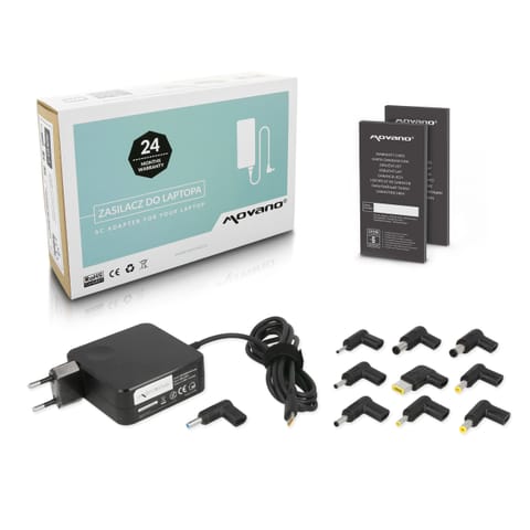⁨Zasilacz Movano uniwersalny 65W USB-C - 10 wtyków⁩ w sklepie Wasserman.eu