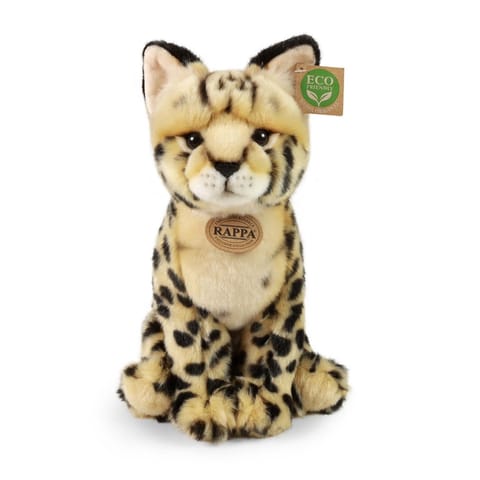 ⁨Rappa - Pluszowa realistyczna maskotka Kot Serwal siedzący 30 cm Eco-Friendly⁩ w sklepie Wasserman.eu