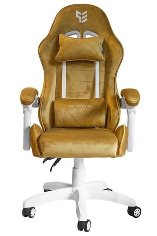 ⁨Fotel obrotowy gamingowy ENZO XL BEIGE ALCANTARA ICE⁩ w sklepie Wasserman.eu