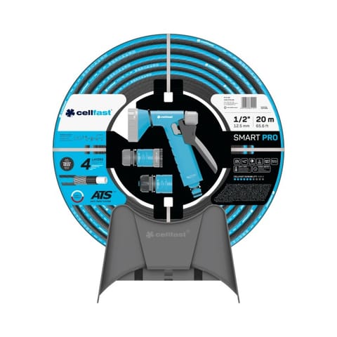 ⁨ZESTAW ZRASZAJĄCY SMART PRO ATS 1/2'' 20 M + WIESZAK NA WĄŻ⁩ w sklepie Wasserman.eu