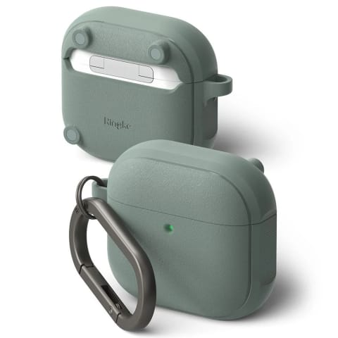 ⁨Etui do Apple AirPods 4 Ringke Onyx MagSafe Sage Green + Karabińczyk⁩ w sklepie Wasserman.eu