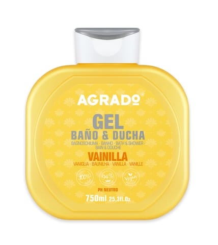 ⁨AGRADO Żel pod prysznic i do kąpieli Wanilia 750 ml⁩ w sklepie Wasserman.eu