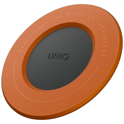 ⁨Uchwyt magnetyczny UNIQ SnapMount        samoprzylepny pomarańczowy/charcoal⁩ w sklepie Wasserman.eu