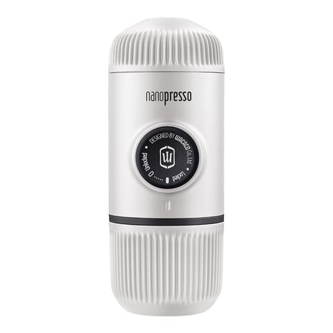 ⁨Przenośny ekspres do kawy WACACO Nanopresso Chill White + Etui⁩ w sklepie Wasserman.eu