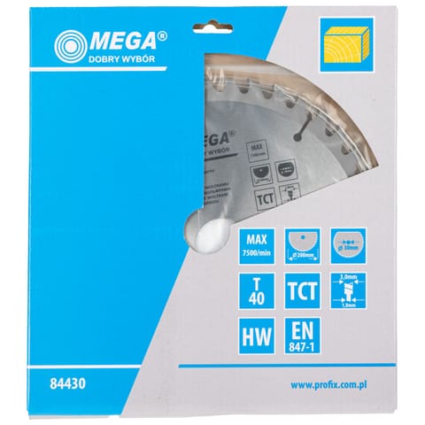 ⁨CIRCULAR SAW FOR WOOD 200*40T*30/20/16MM⁩ at Wasserman.eu