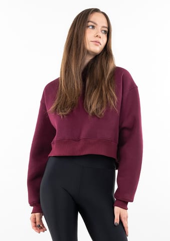 ⁨Bluza DK-K-B11 BORDO BAWEŁNA GRUBA (kolor bordo, rozmiar L)⁩ w sklepie Wasserman.eu