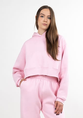 ⁨Bluza DK-K-B11 JASNY RÓŻ BAWEŁNA GRUBA (kolor jasny róż, rozmiar 2xl)⁩ w sklepie Wasserman.eu
