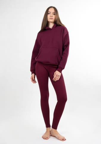 ⁨Komplet Oseye BORDO BAWEŁNA GRUBA I PRĄŻKI (kolor bordo, rozmiar 2xl)⁩ w sklepie Wasserman.eu
