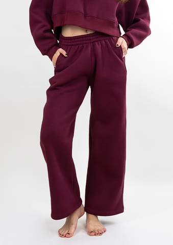 ⁨Spodnie DK-K-B17 BORDO BAWEŁNA GRUBA (kolor bordo, rozmiar 2xl)⁩ w sklepie Wasserman.eu
