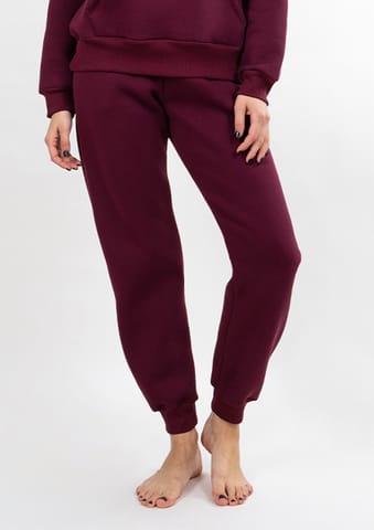 ⁨Spodnie Rehema BORDO BAWEŁNA GRUBA (kolor bordo, rozmiar 2xl)⁩ w sklepie Wasserman.eu