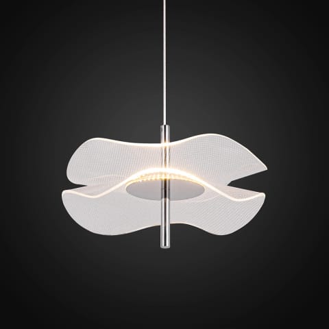 ⁨Lampa wisząca chrom Mariposa 3000K (Barwa światła delikatnie ciepła, Kolor chrom, Możliwość ściemniania nie)⁩ w sklepie Wasserman.eu