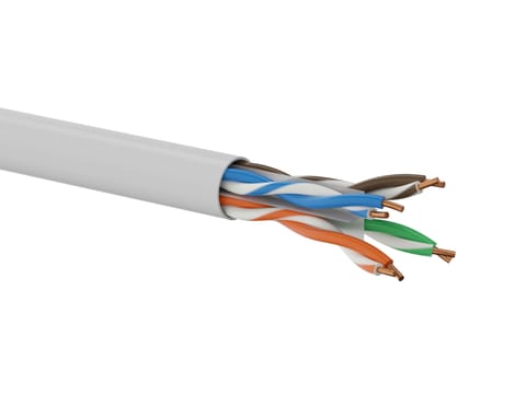 Kabel U/UTP kat.6A, sieciowy, skrętka, LSOH, Dca 4x2x23 AWG, 10Gb/s, gwarancja 10 lat, szary, 500m - Q-LANTEC w sklepie Wasserman.eu