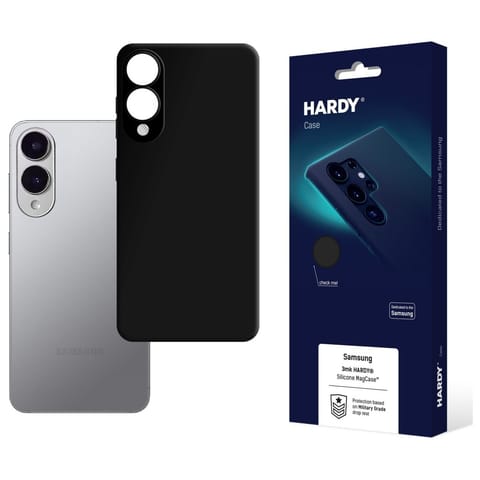 ⁨Etui 3MK HARDY Silicone MagCase do       Samsung Galaxy S25 Edge czarny⁩ w sklepie Wasserman.eu