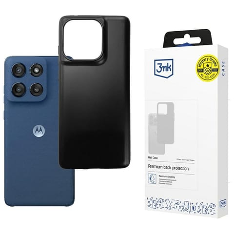 ⁨Etui 3MK Matt Case do Motorola Moto Edge 60/60 Fusion czarny⁩ w sklepie Wasserman.eu