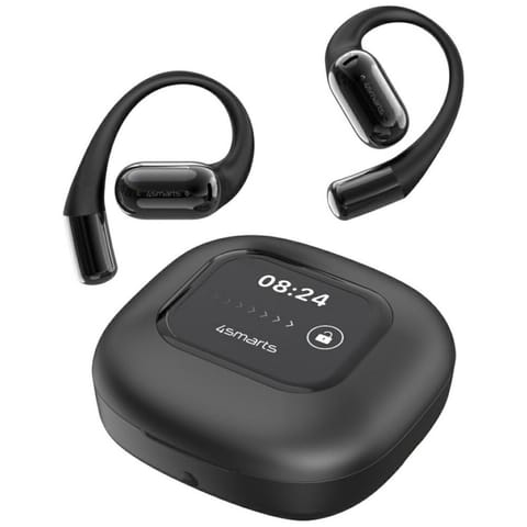 ⁨Słuchawki Bluetooth 4smarts SkyBuds OWS  z ekranem AI, czarny⁩ w sklepie Wasserman.eu
