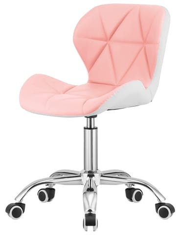 ⁨Krzesło obrotowe VASTO OFFICE PU PINK+WHITE⁩ w sklepie Wasserman.eu