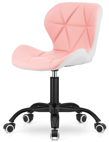 ⁨Krzesło obrotowe VASTO OFFICE PU PINK+WHITE SMOKE⁩ w sklepie Wasserman.eu