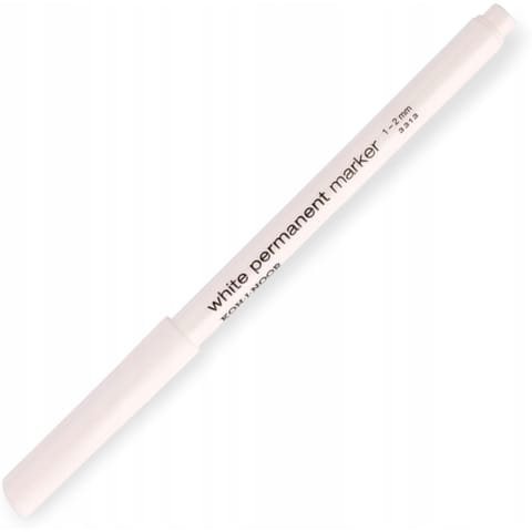 ⁨Marker permanentny biały 2mm 3313 w etui biały 2mm KOH-I-NOOR⁩ w sklepie Wasserman.eu