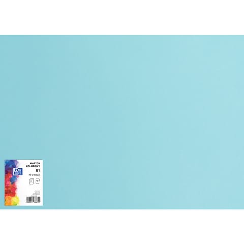 ⁨Blok karton kolorowy CREATINIO B1 225g 25 arkuszy nr.75 błękitny 400150272 TOP 2000⁩ w sklepie Wasserman.eu