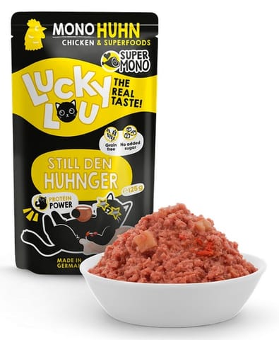 ⁨Lucky Lou SuperMono Kurczak saszetka 125g⁩ w sklepie Wasserman.eu