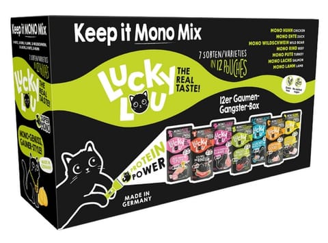 ⁨Lucky Lou SuperMono Keep it Mono Mix Multipack saszetki 12x125g⁩ w sklepie Wasserman.eu