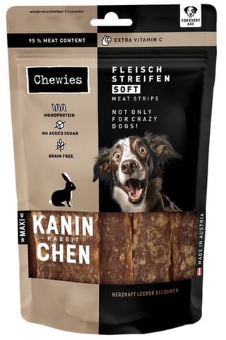 ⁨Chewies Meat Strips Soft Maxi Królik 150g⁩ w sklepie Wasserman.eu