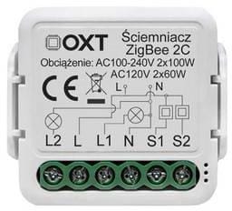 ⁨Moduł OXT mini ściemniacz 2 obwody ZigBee TUYA⁩ w sklepie Wasserman.eu