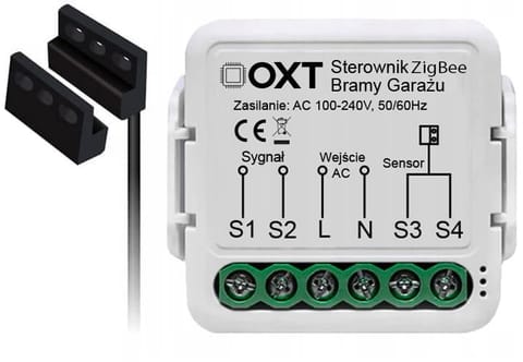 ⁨Moduł OXT z sensorem do silnika bramy garażu ZigBee TUYA⁩ w sklepie Wasserman.eu