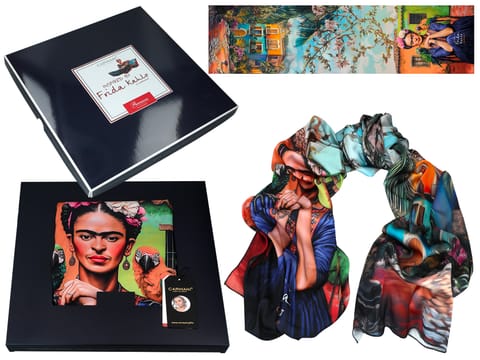 ⁨Szal - Inspirowany malarstwem F. Kahlo (CARMANI)⁩ w sklepie Wasserman.eu