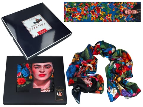 ⁨Szal - Inspirowany malarstwem F. Kahlo (CARMANI)⁩ w sklepie Wasserman.eu