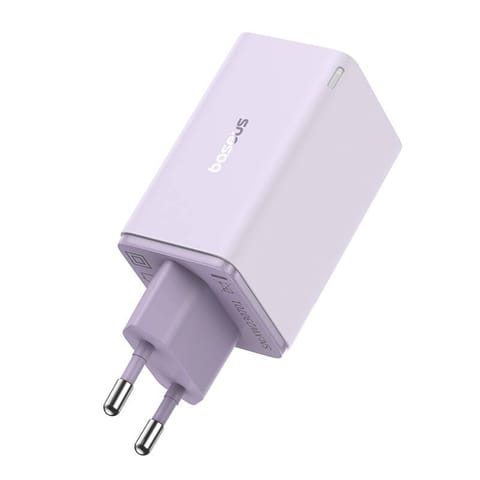 ⁨Ładowarka sieciowa Baseus GaN6 Pro, 2xUSB-C + 2xUSB, 65W (fioletowa)⁩ w sklepie Wasserman.eu
