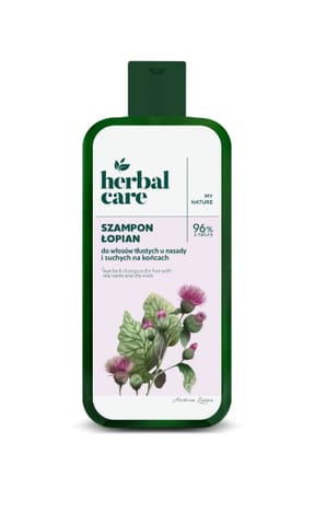 ⁨FARMONA Herbal Care Szampon do włosów tłustych u nasady i suchych na końcach - Łopian 330 ml⁩ w sklepie Wasserman.eu
