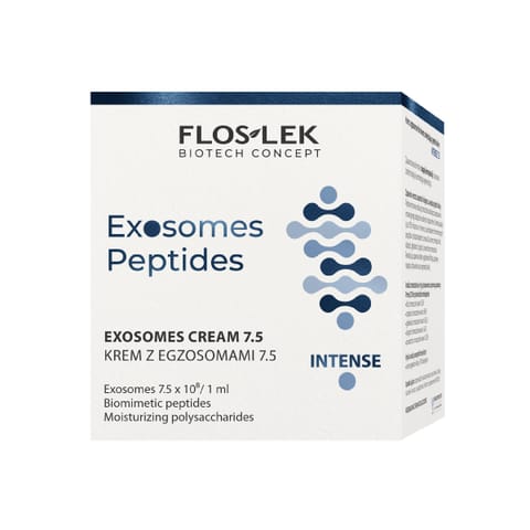 ⁨FLOSLEK Exosomes Peptides Krem z egzosomami do twarzy zwiększający gęstość skóry 50 ml⁩ w sklepie Wasserman.eu