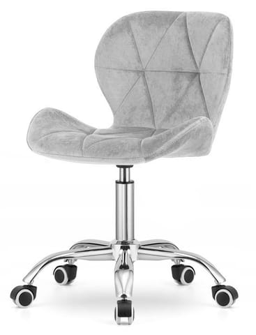 ⁨Krzesło obrotowe VASTO OFFICE VELVET GREY⁩ w sklepie Wasserman.eu