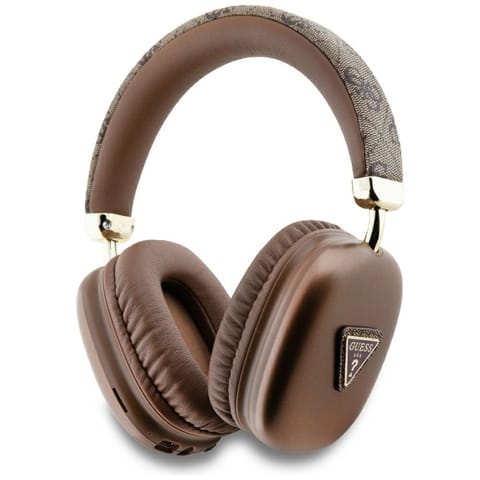 ⁨Słuchawki nauszne Guess Bluetooth 5.3 4G Triangle Logo brązowy⁩ w sklepie Wasserman.eu