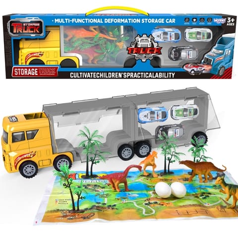 ⁨WOOPIE Ciężarówka Transporter 2w1 Zestaw Dinozaurów + Makieta⁩ w sklepie Wasserman.eu