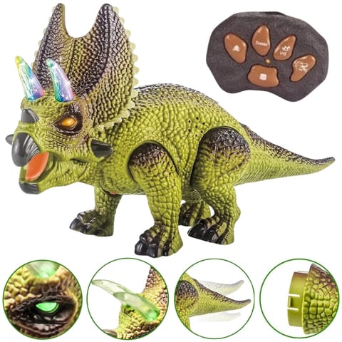 ⁨WOOPIE Dinozaur Zdalnie Sterowany RC Robot Triceratops⁩ w sklepie Wasserman.eu