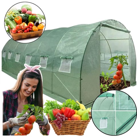 ⁨Tunel Foliowy Ogrodowy Szklarnia 6x3x2m Folia 18m² UV-4 Premium⁩ w sklepie Wasserman.eu
