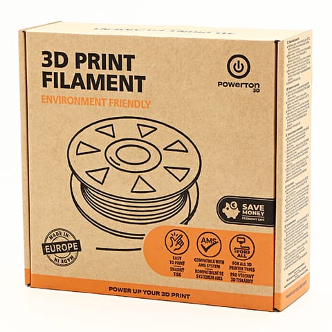 ⁨Powerton 3D filament, Economy Line, ASA standard, 1,75mm, 1000g, 0020, fiery red⁩ w sklepie Wasserman.eu