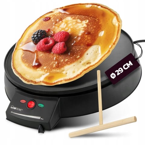 ⁨Clatronic CM3372 crepe maker 1 crepe(s) Black 900 W⁩ at Wasserman.eu
