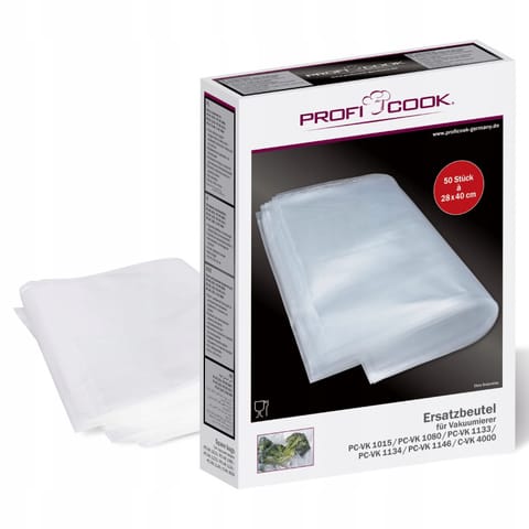 Foil Bags 28x40cm 50pcs. for ProfiCook 80198 welding machines at Wasserman.eu