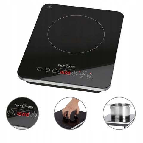 ⁨ProfiCook EKI 1062 Black Countertop Zone induction hob 1 zone(s)⁩ at Wasserman.eu